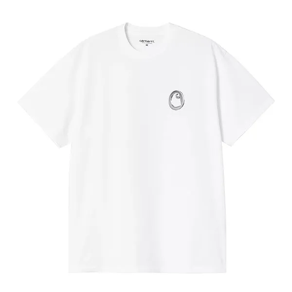 Carhartt WIP S/S Linked Charms T-Shirt White Silver sold by Kong