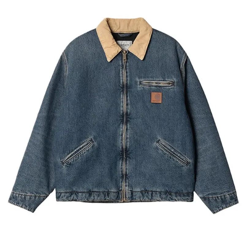 Carhartt WIP OG Detroit Jacket Blue Dusty Hamilton sold by Kong