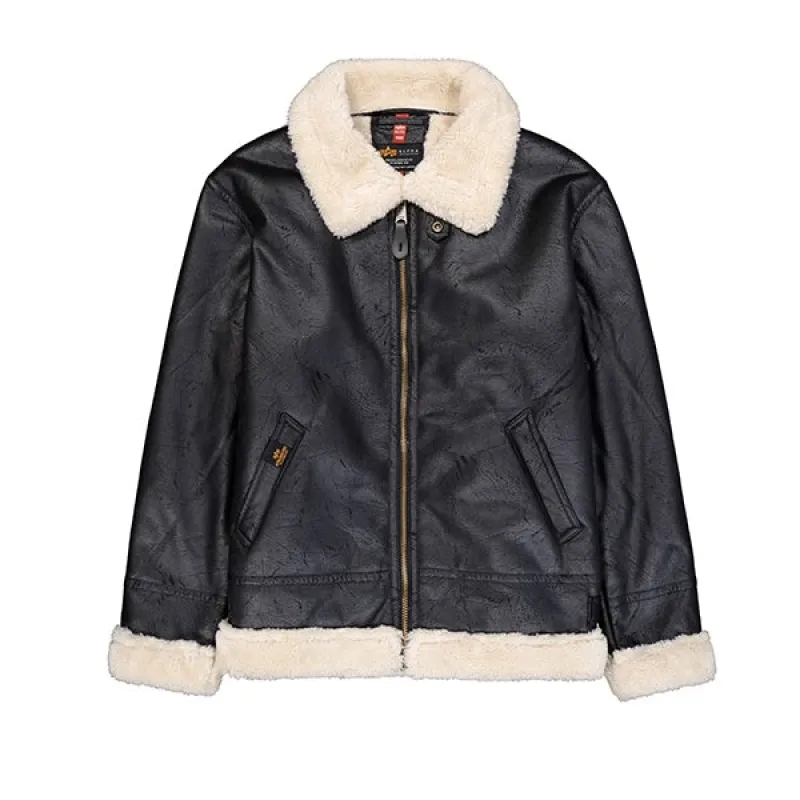 Alpha Industries B3 FL Jacket Black White sold by Kong