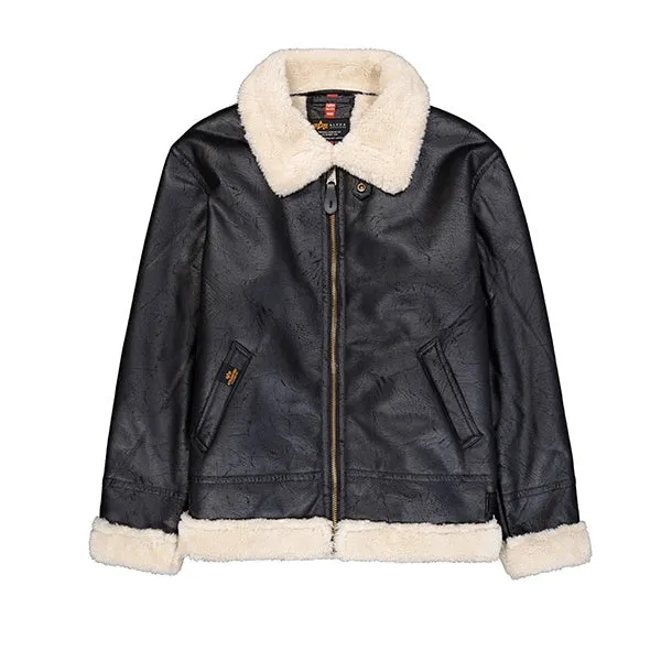 Alpha Industries B3 FL Jacket Black White sold by Kong
