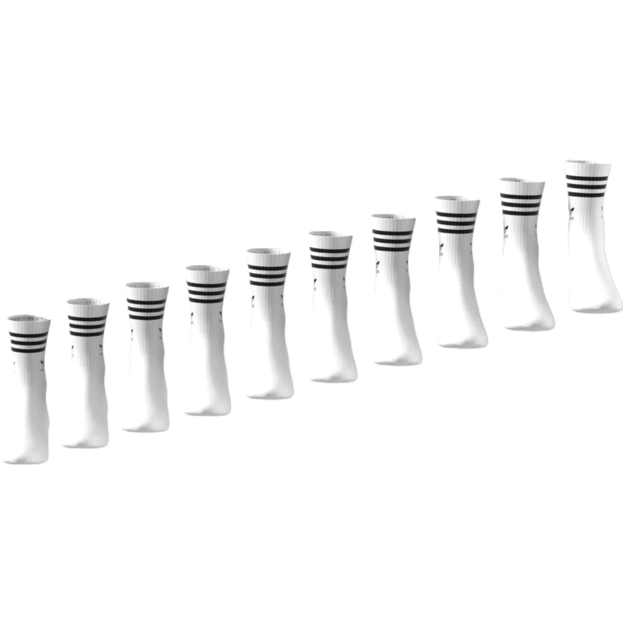 Adidas 3 Strip Crw 10P White sold by Kong