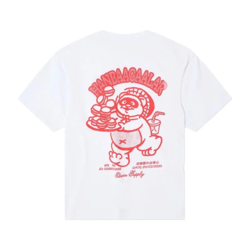 Edwin Tanuki T-Shirt White sold by Kong