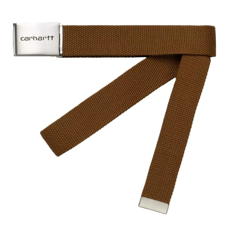 Carhartt Clip Belt Chrome Hamilton Brown sold by Kong