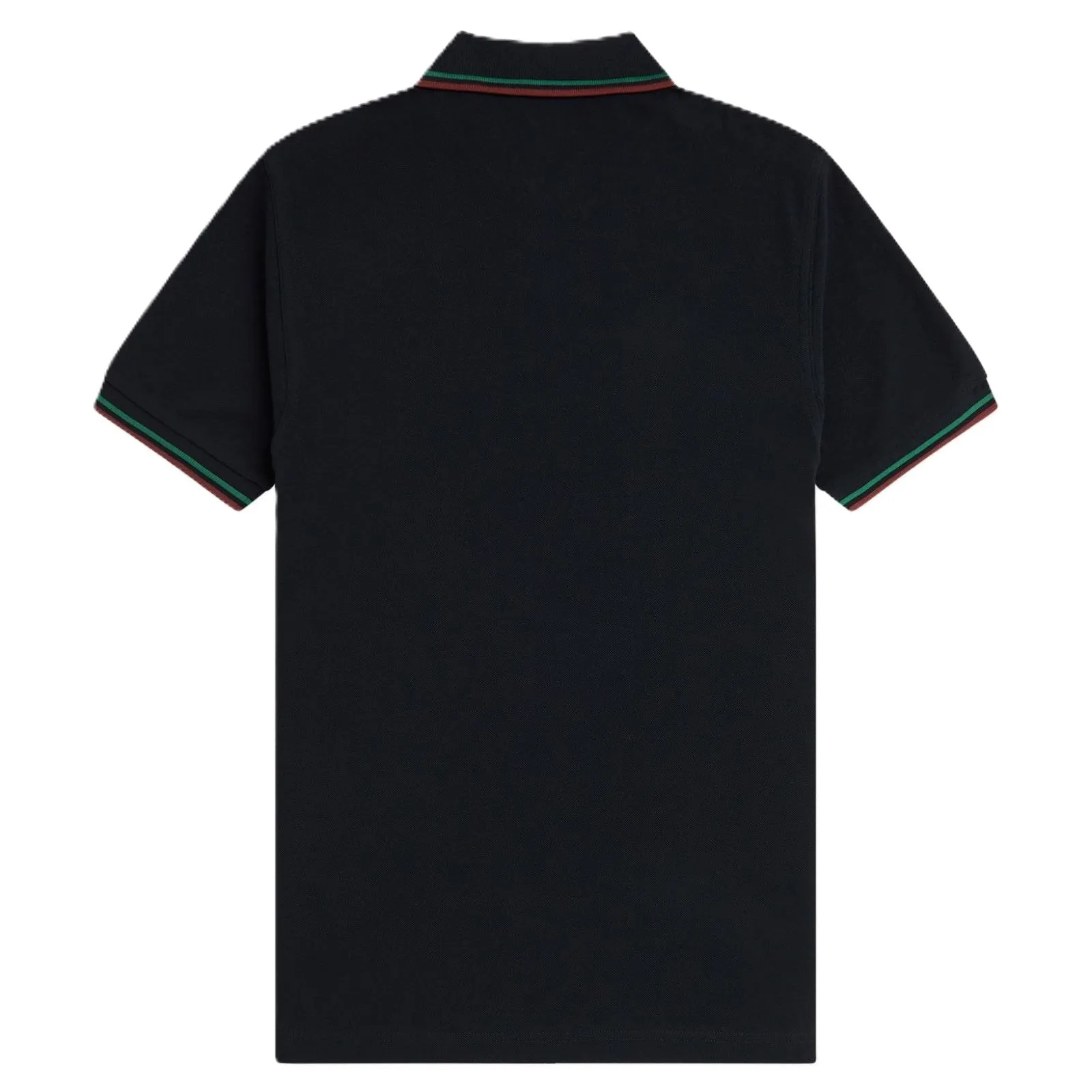 Fred Perry Twin Tipped Shirt Navy Sport Green Burnt Red sold by Kong product image thumbnail 2