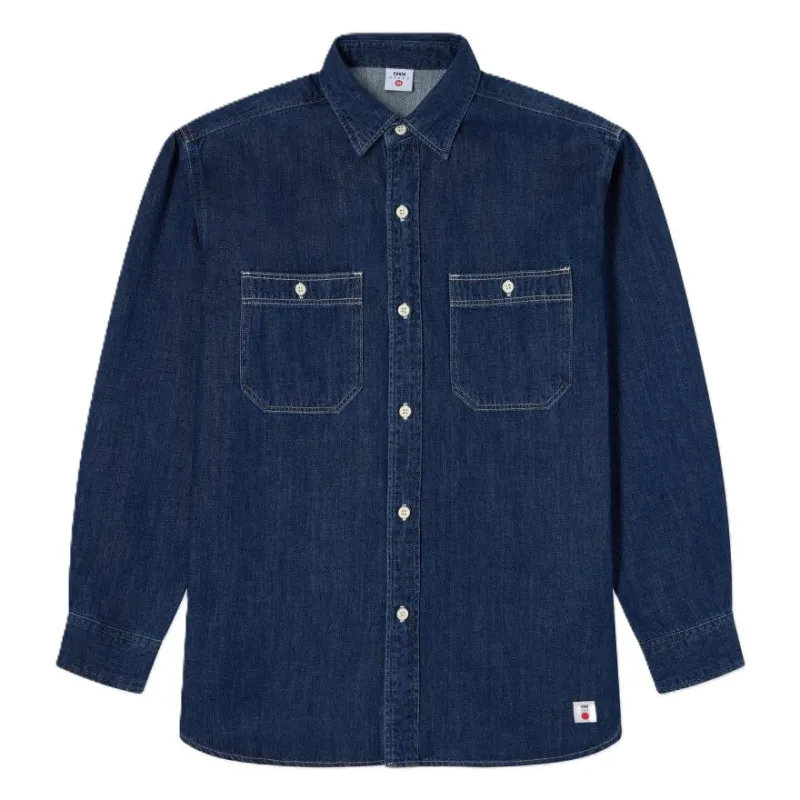 Edwin Work Shirt Blue Dark Used sold by Kong