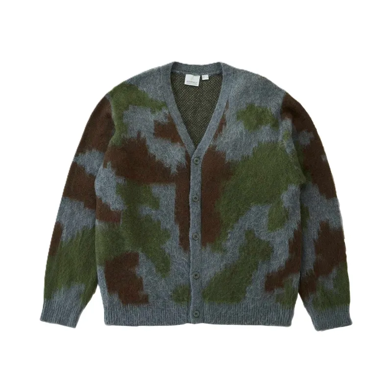 Gramicci Mohair Cardigan Jungle Digi Camo sold by Kong