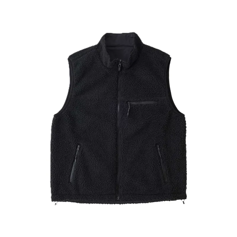 Gramicci Reversible Sherpa Vest Charcoal/Black sold by Kong