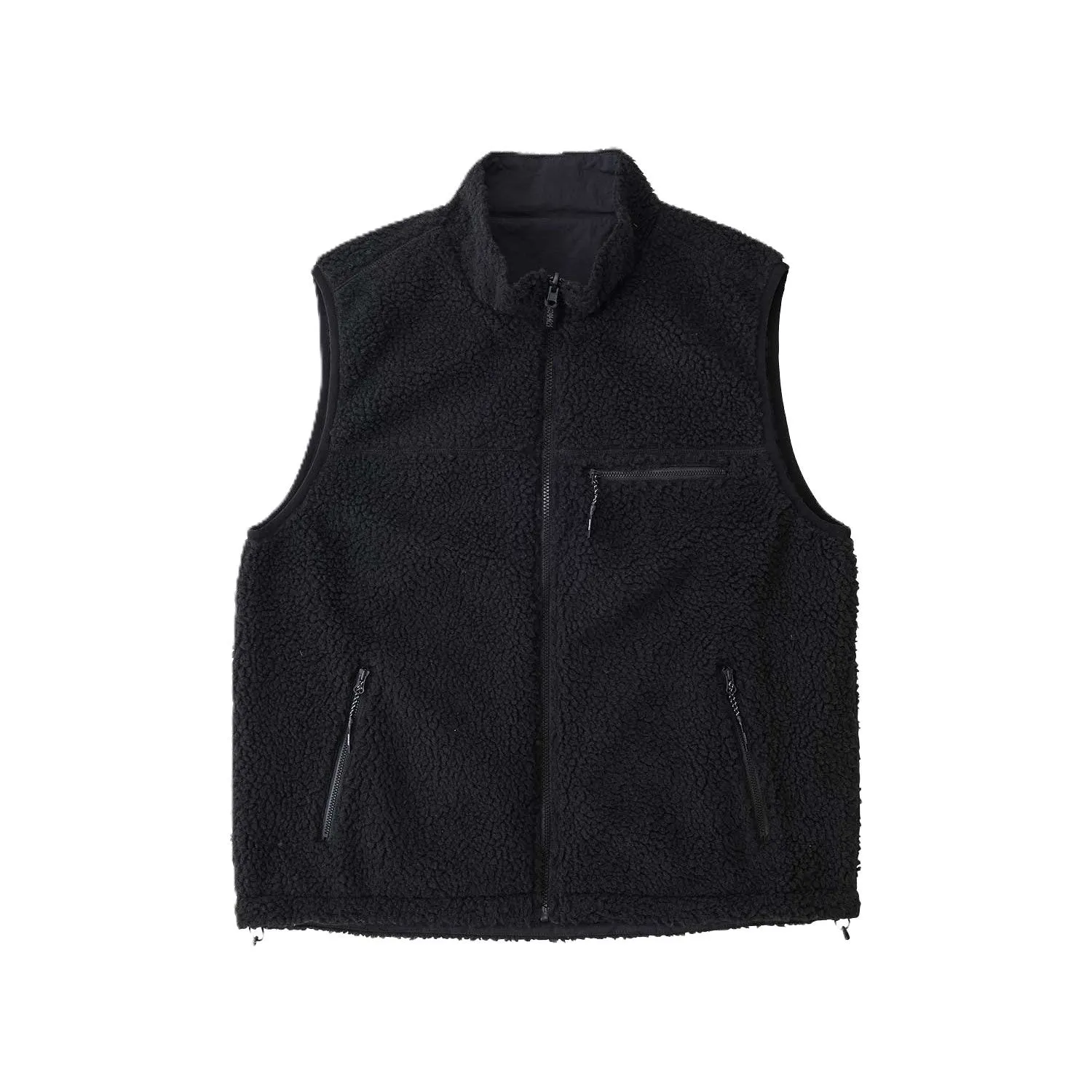 Gramicci Reversible Sherpa Vest Charcoal/Black sold by Kong