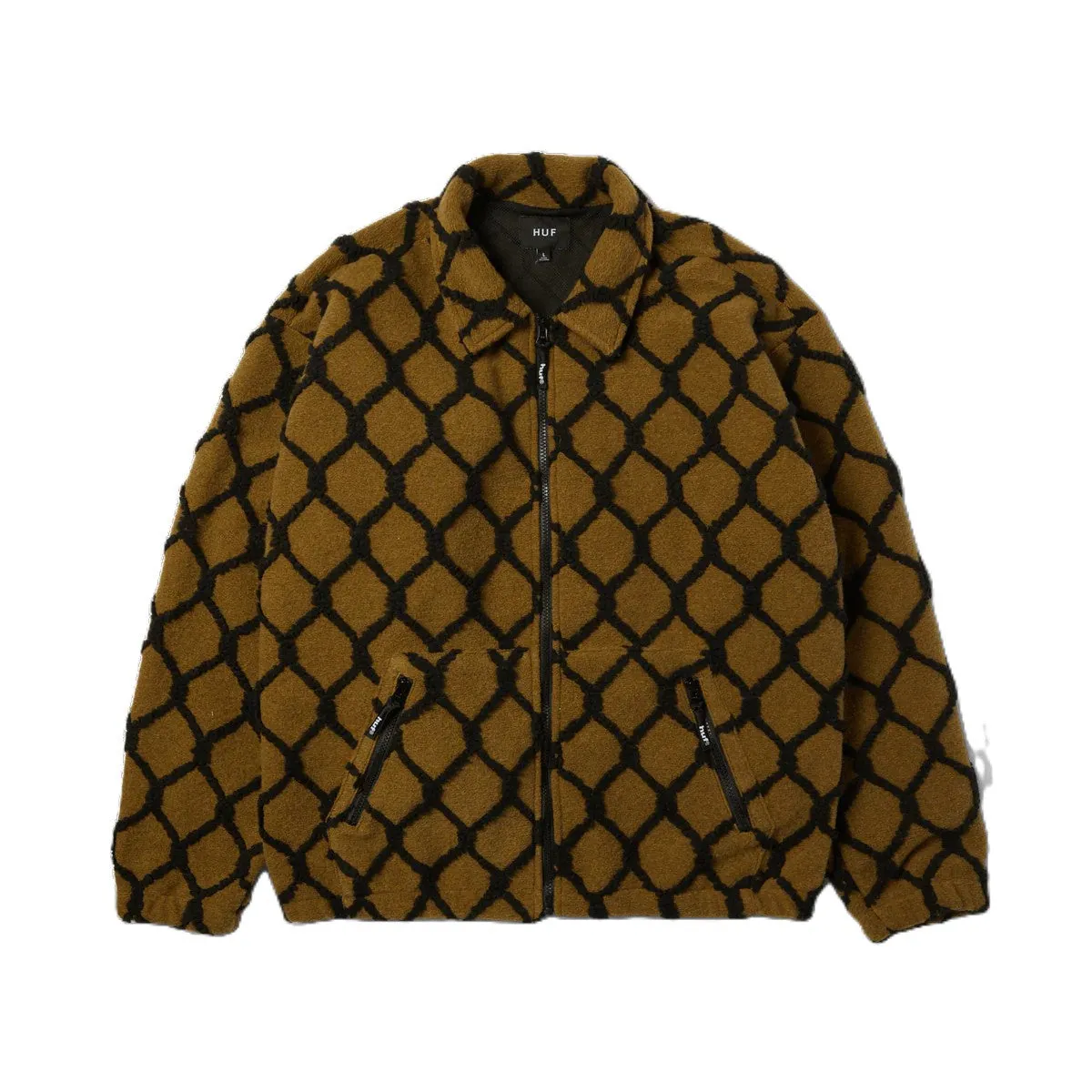 Huf Breakthrough High Pile Jacket Moss sold by Kong