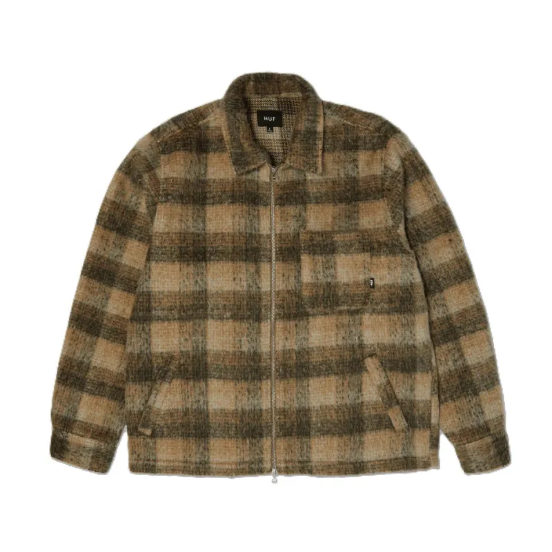 Huf Megablast Plaid Jacket Desert sold by Kong