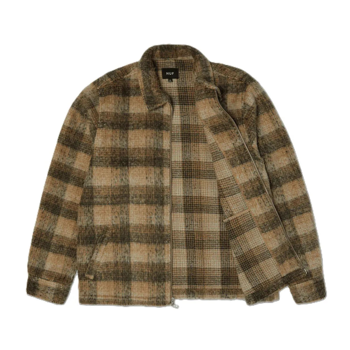 Huf Megablast Plaid Jacket Desert sold by Kong product image thumbnail 2