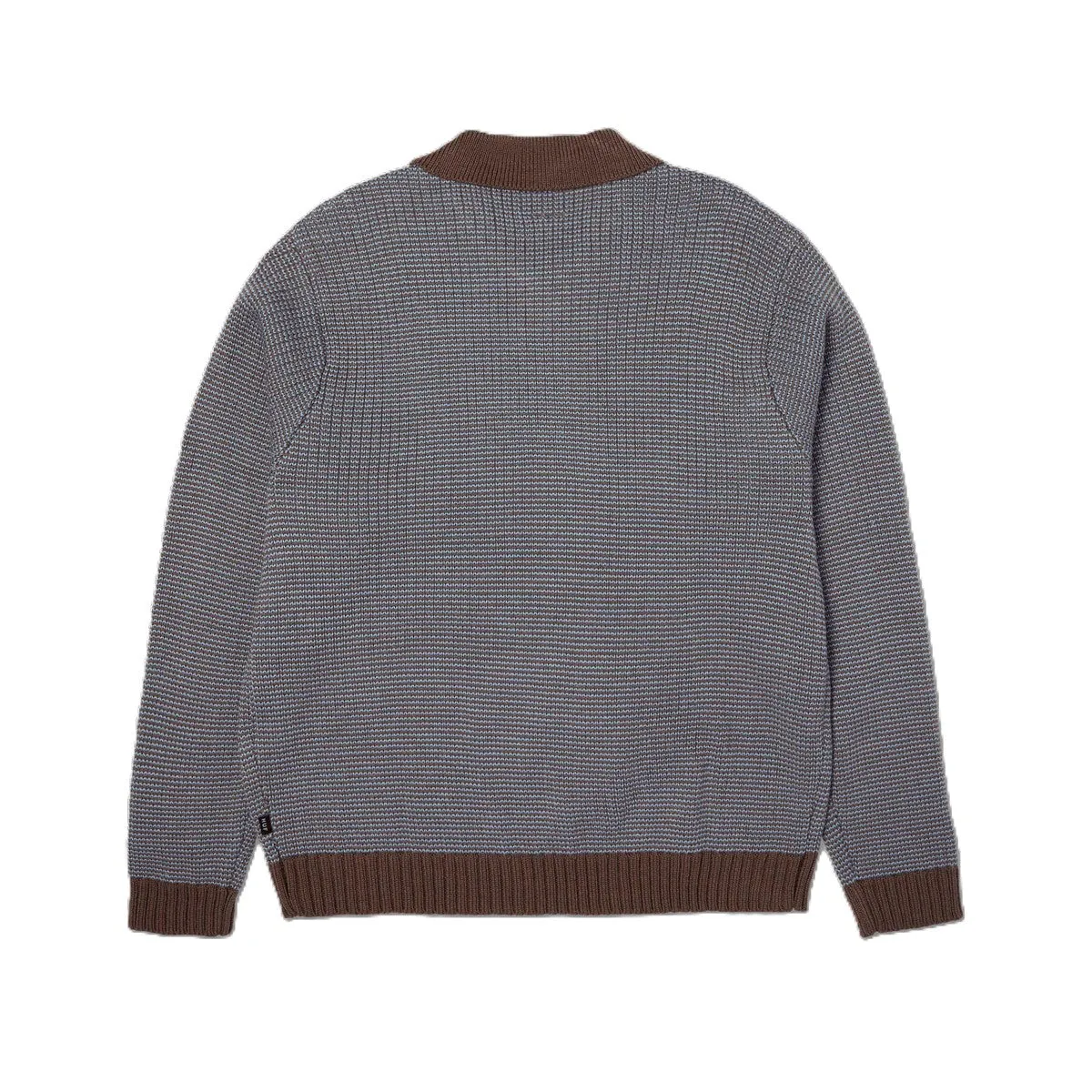 Huf Megablast Two Tone Waffle Sweater Washed Blue Moss sold by Kong product image thumbnail 2
