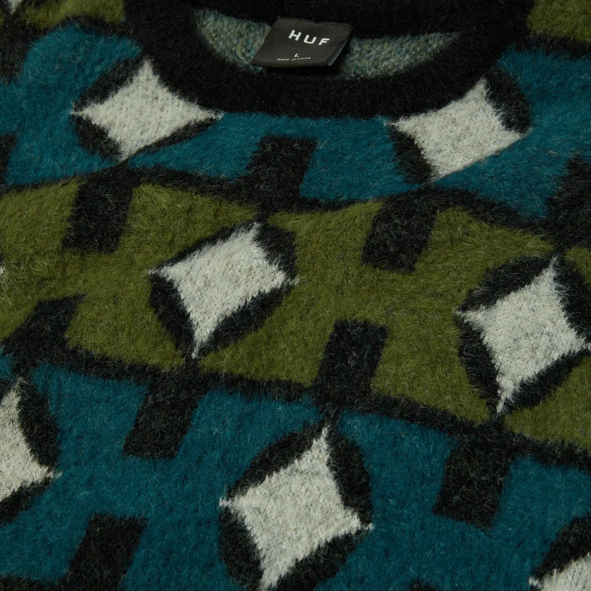 Huf Space Age Crewneck Sweater Pine sold by Kong product image thumbnail 3