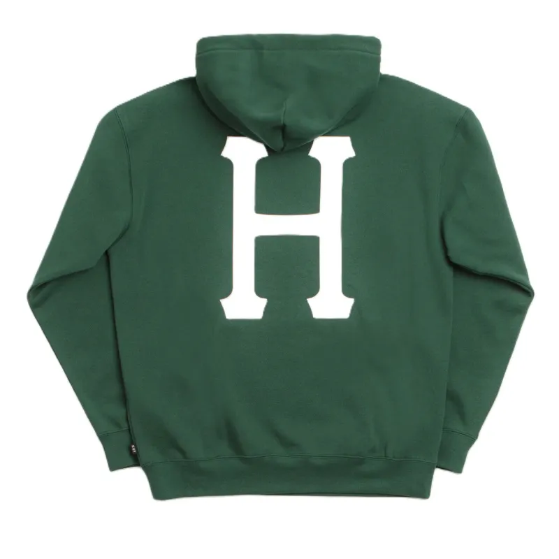 Huf Classic H Hoodie Forest Green sold by Kong