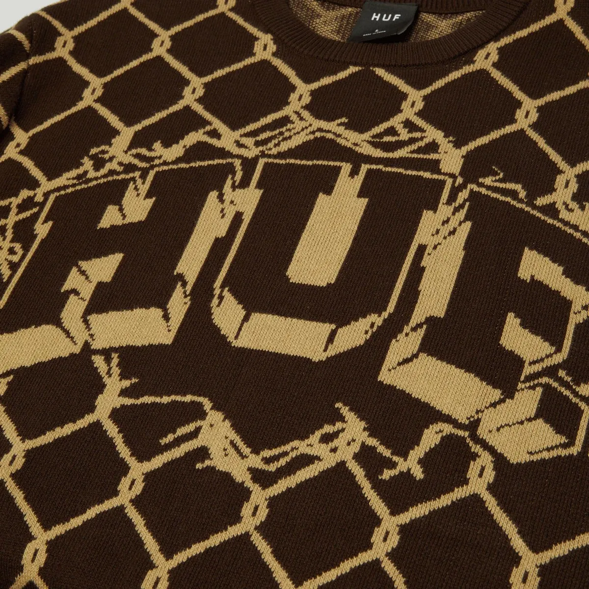Huf Breakthrough Crewneck Sweater Bison sold by Kong product image thumbnail 2