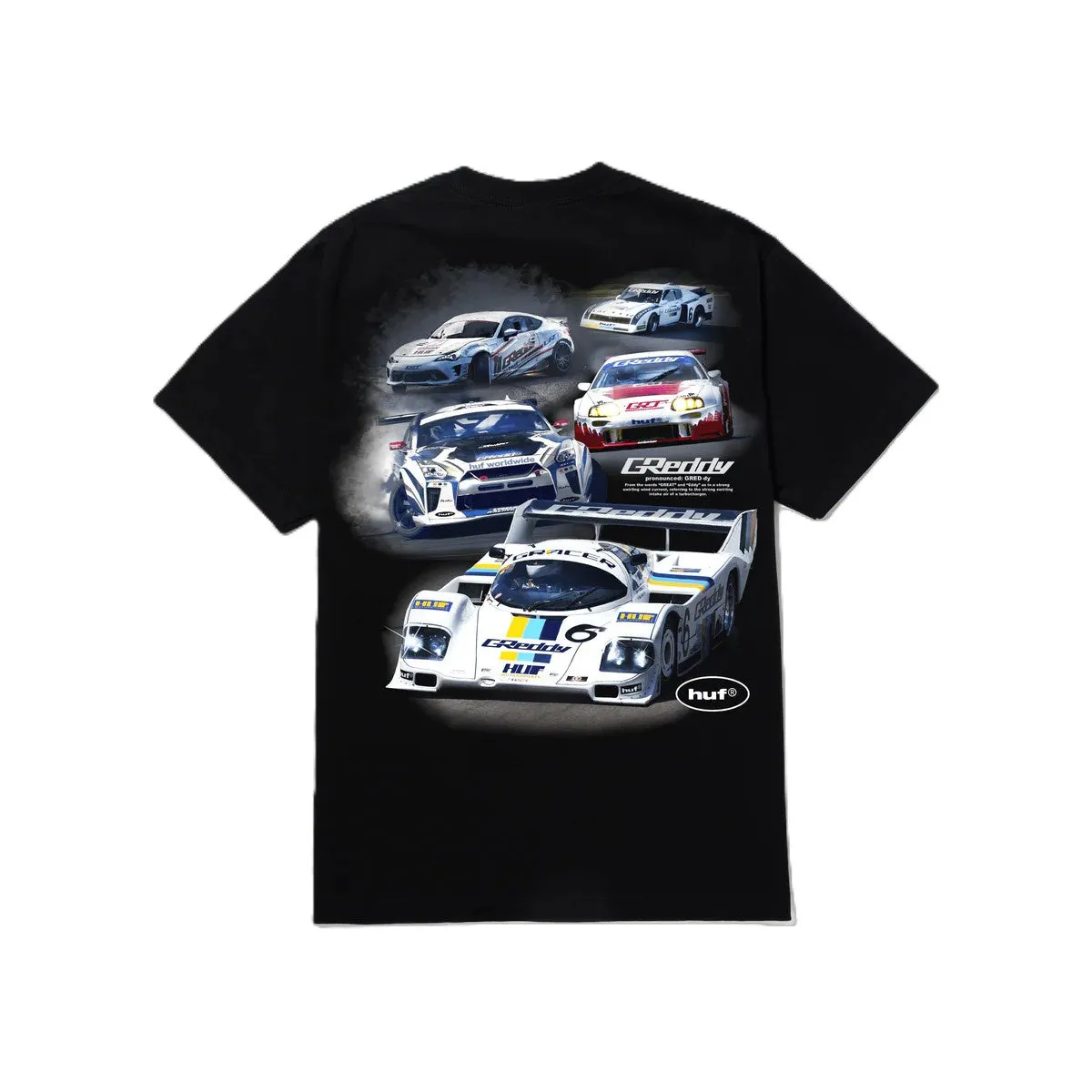 HUF x GReddy T-Shirt Black sold by Kong