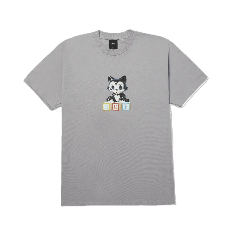 Huf Blocks T-Shirt Lilac Chalk sold by Kong