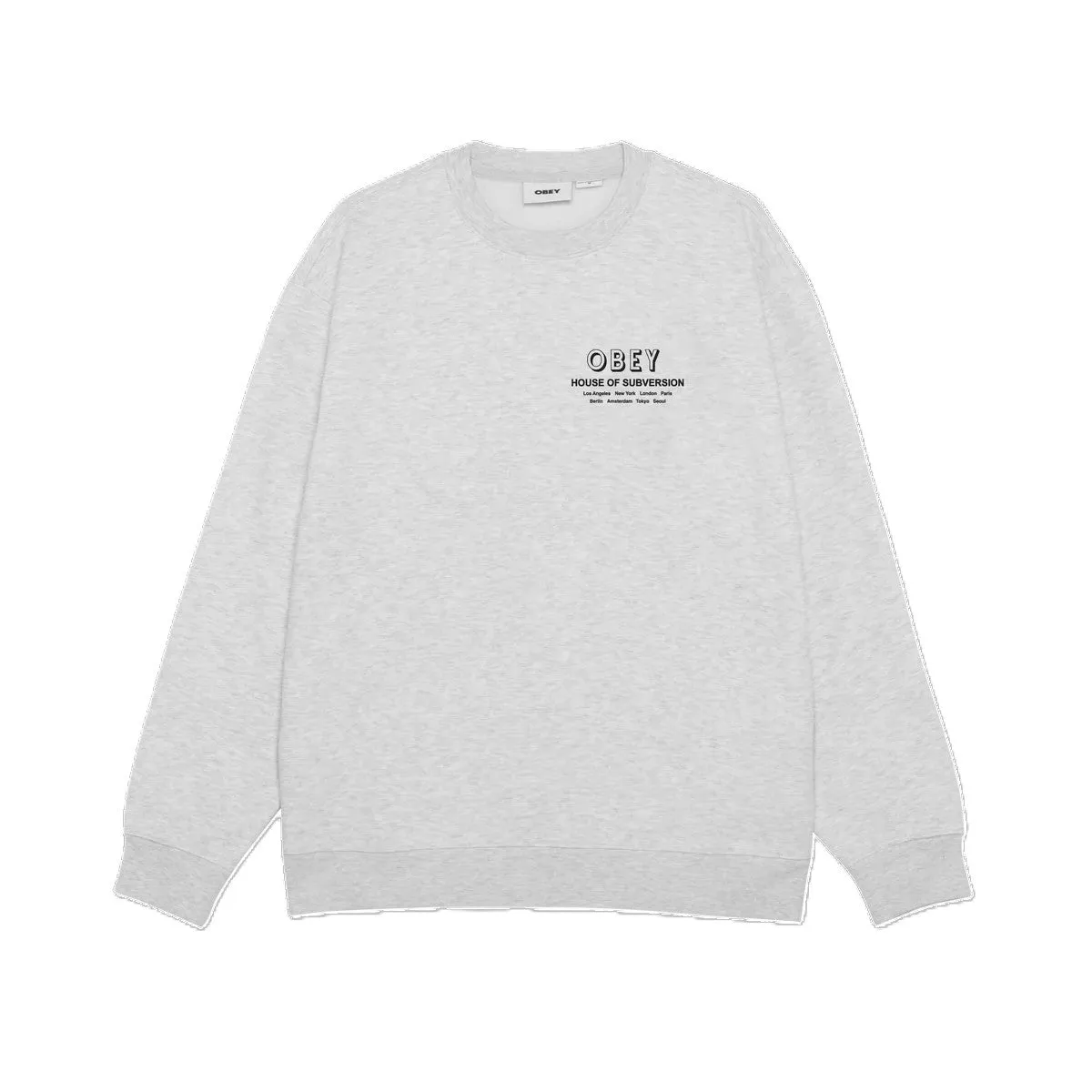 Obey House Of Subversion Sweatshirt Heather Grey sold by Kong product image thumbnail 2