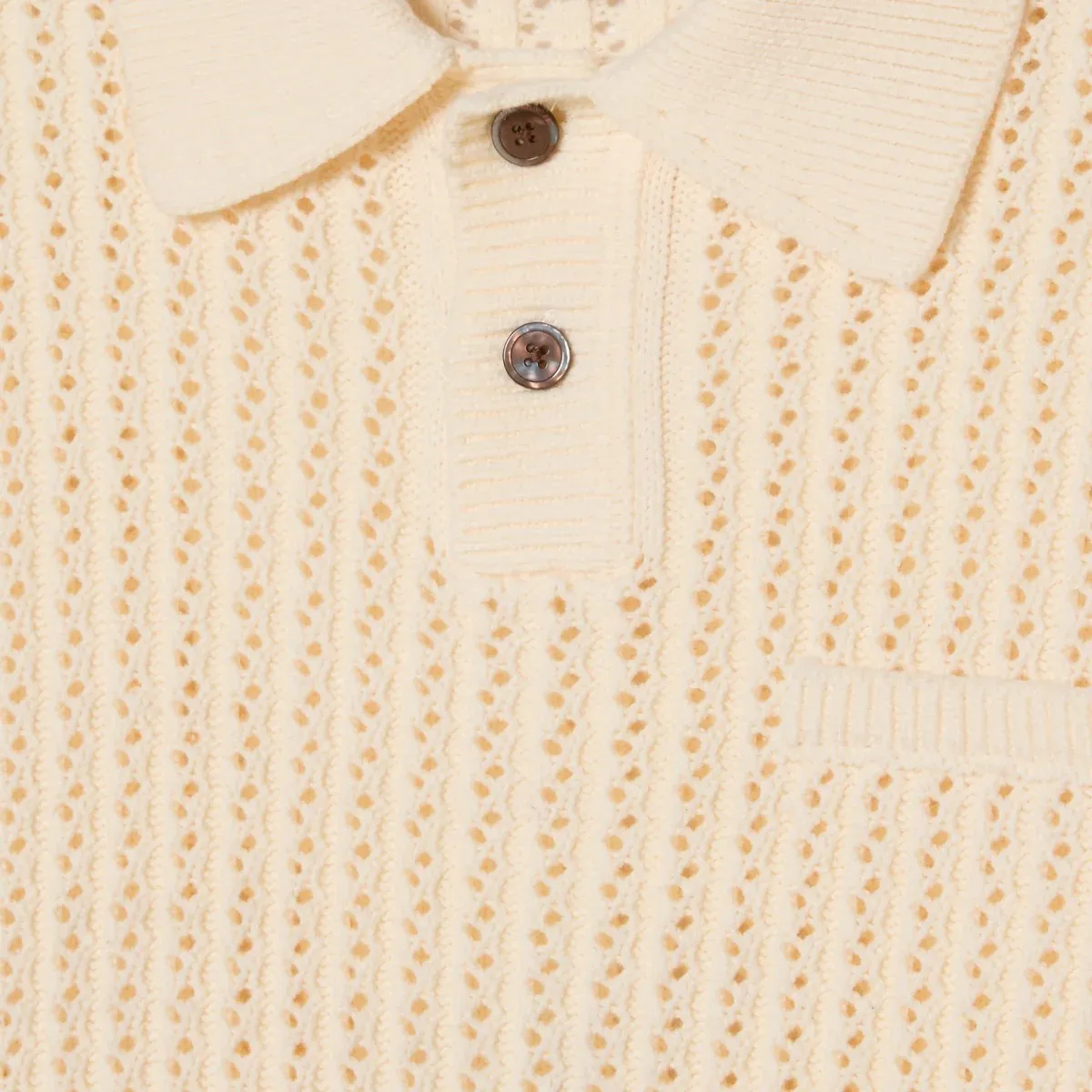 Obey Duane Polo Sweater Natural sold by Kong product image thumbnail 3