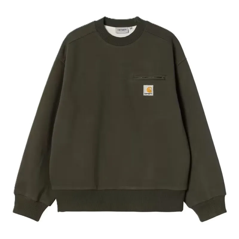 Carhartt Detroit Sweatshirt Olive Stone Washed sold by Kong