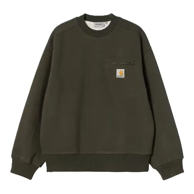 Carhartt Detroit Sweatshirt Olive Stone Washed sold by Kong