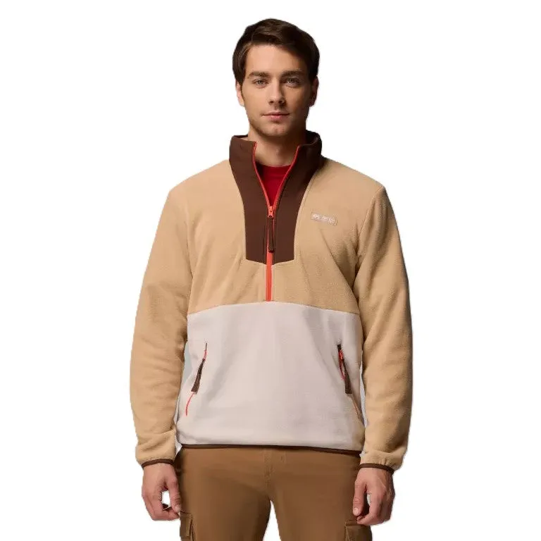 Columbia Sequoia Grove Half Zip Fleece Canoe Dark Stone Tobacco sold by Kong