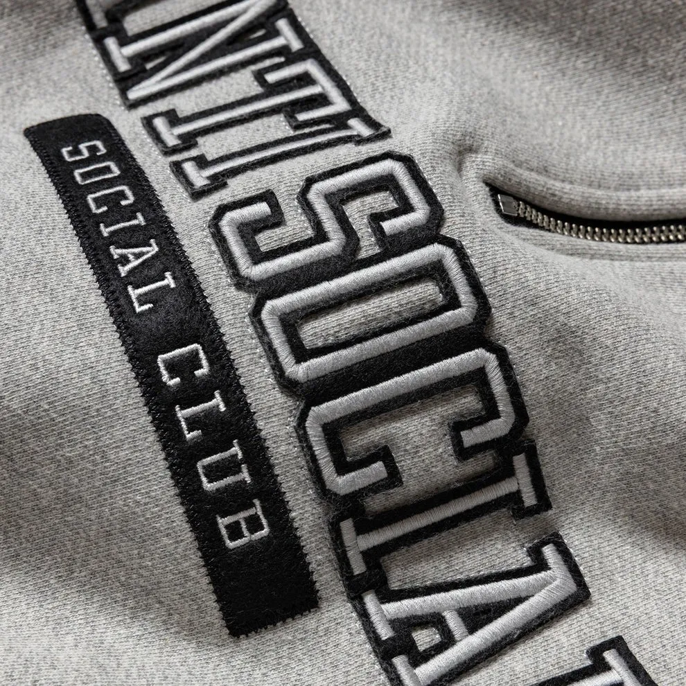 Anti Social Social Club Felt The Same Applique Quarter Zip sold by Kong product image thumbnail 3