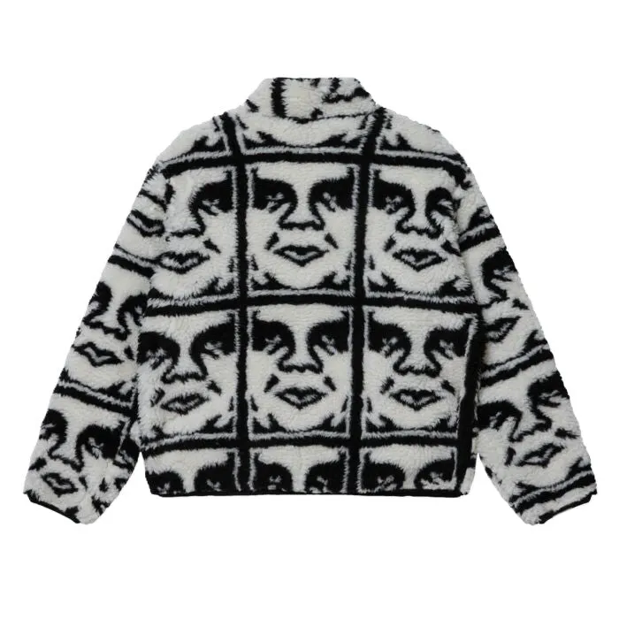 Obey Repeated Icon Sherpa Jacket sold by Kong product image thumbnail 2