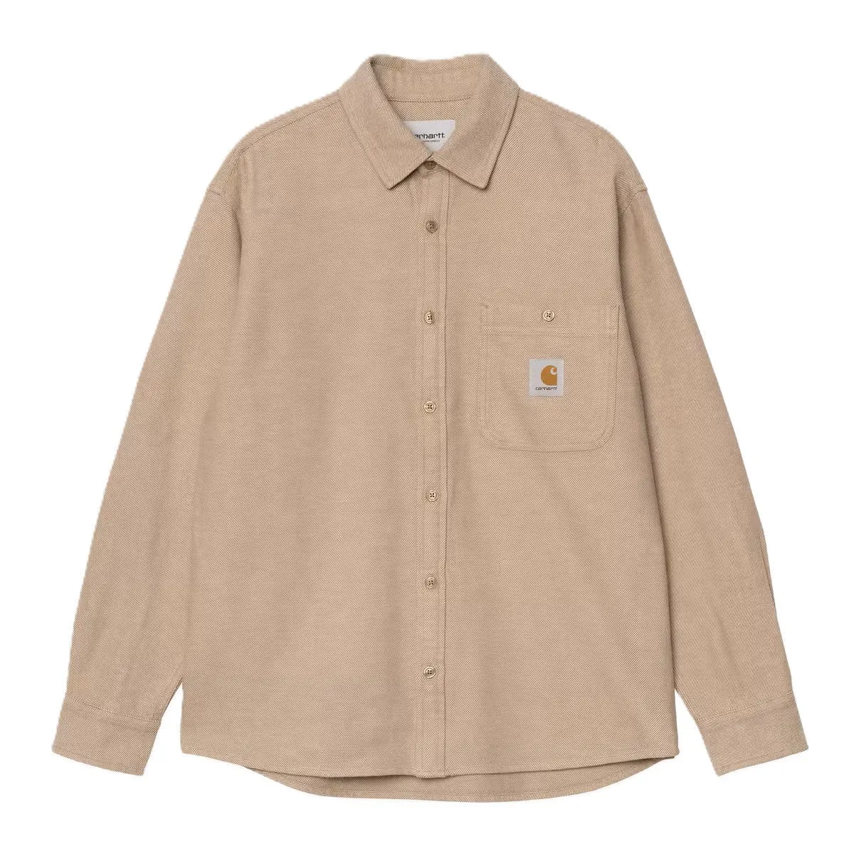 Carhartt Edgar Shirt Cotton Flannel Peanut/Wax sold by Kong