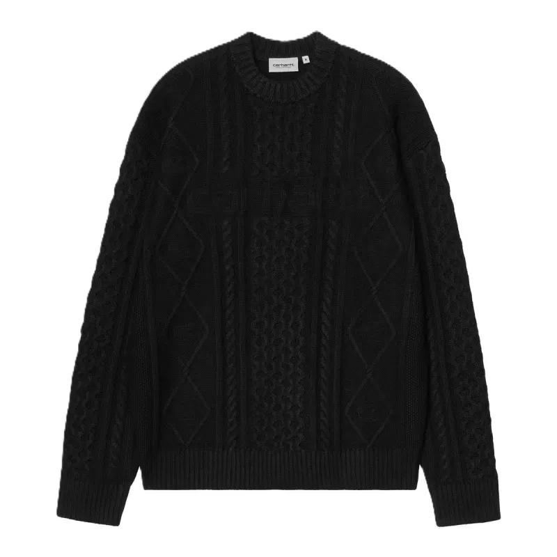 Carhartt Shawn Sweater Cotton Acrylic Black sold by Kong