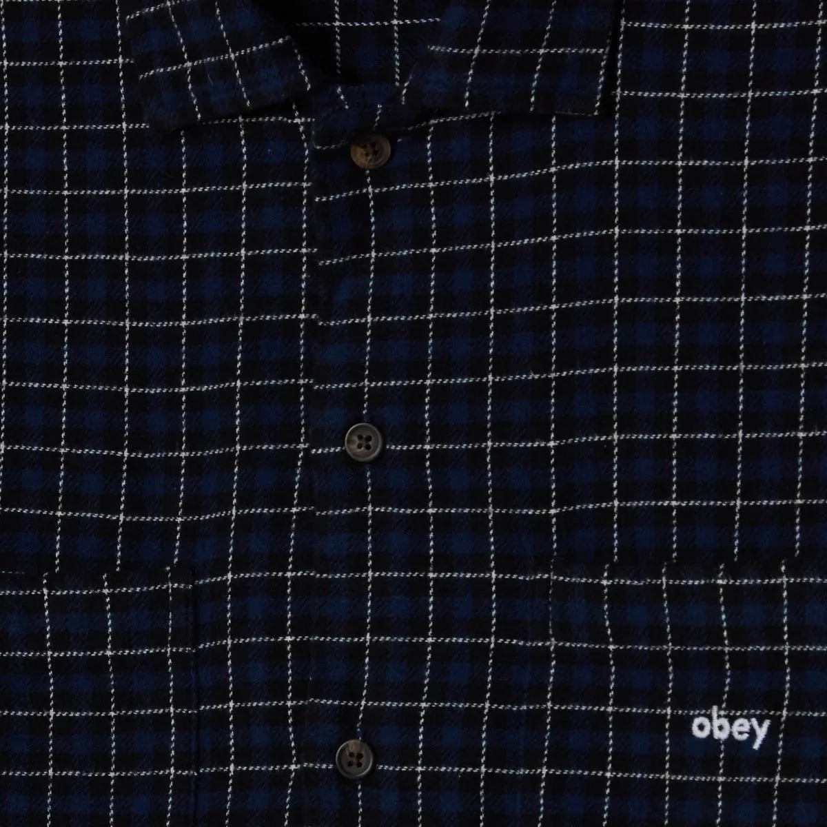 Obey Adams Shirt Navy Multi sold by Kong product image thumbnail 3