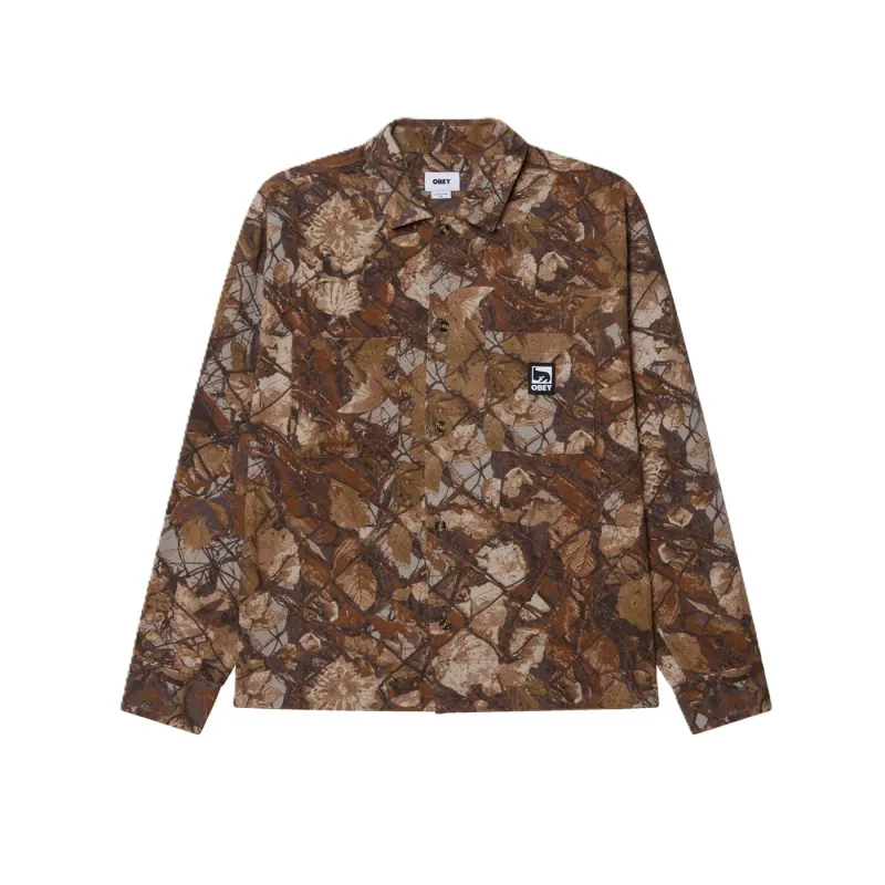 Obey Fence Camo Woven Shirt sold by Kong