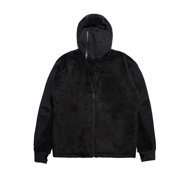 Maharishi High Loft Zip Hoody Polartec Black sold by Kong
