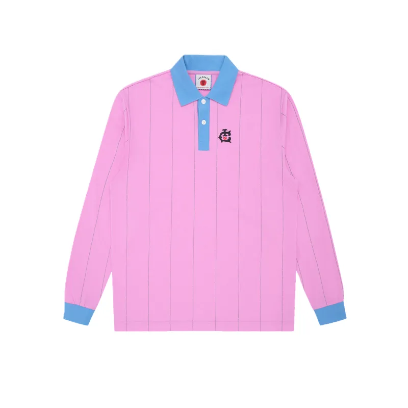 ICECREAM Pinstripe LS Polo Shirt made by Billionaire Boys Club