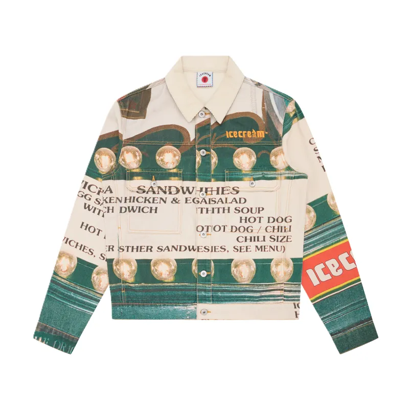 ICECREAM Parlor Denim Trucker Jacket made by Kong