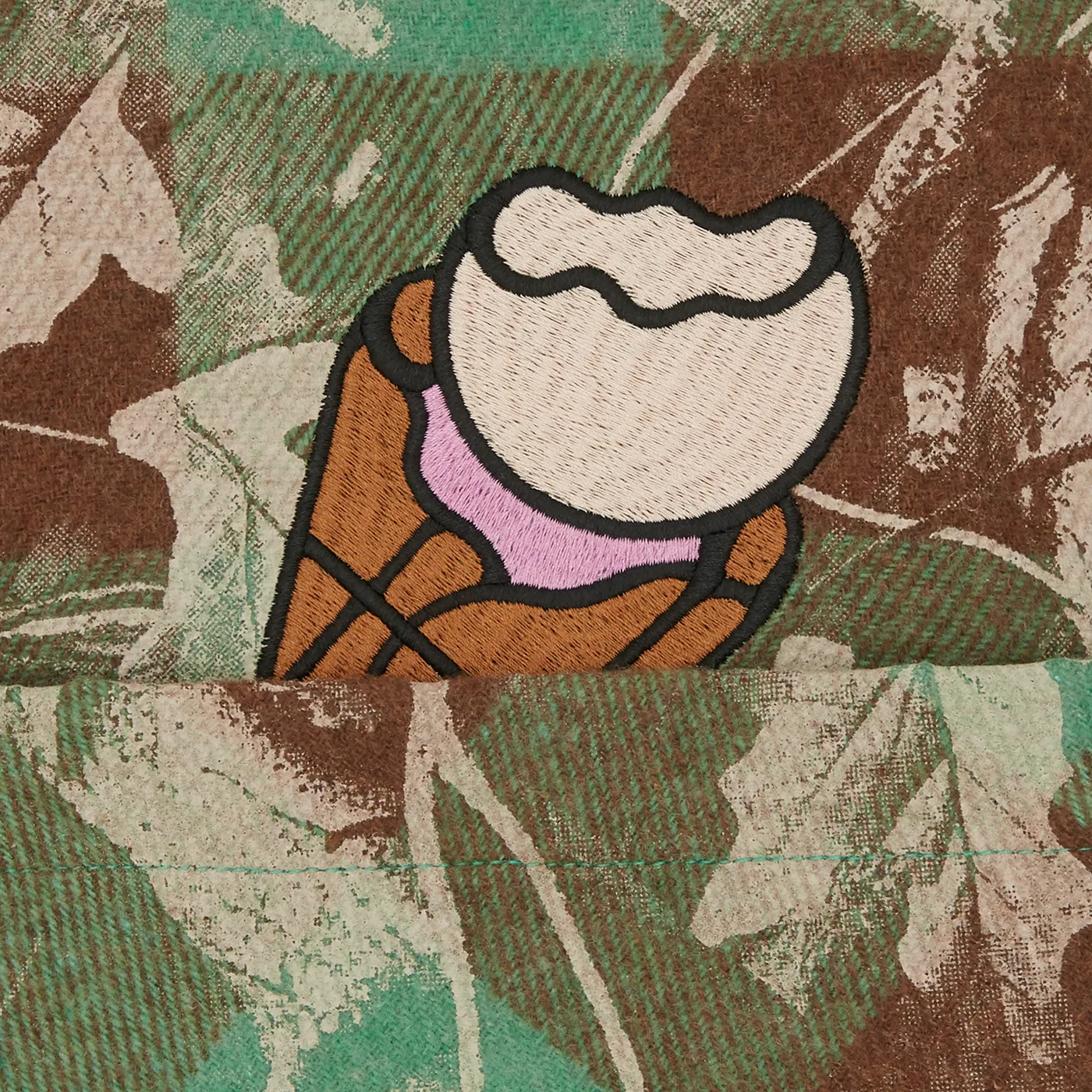 ICECREAM Tree Camo LS Check Shirt sold by Kong product image thumbnail 3
