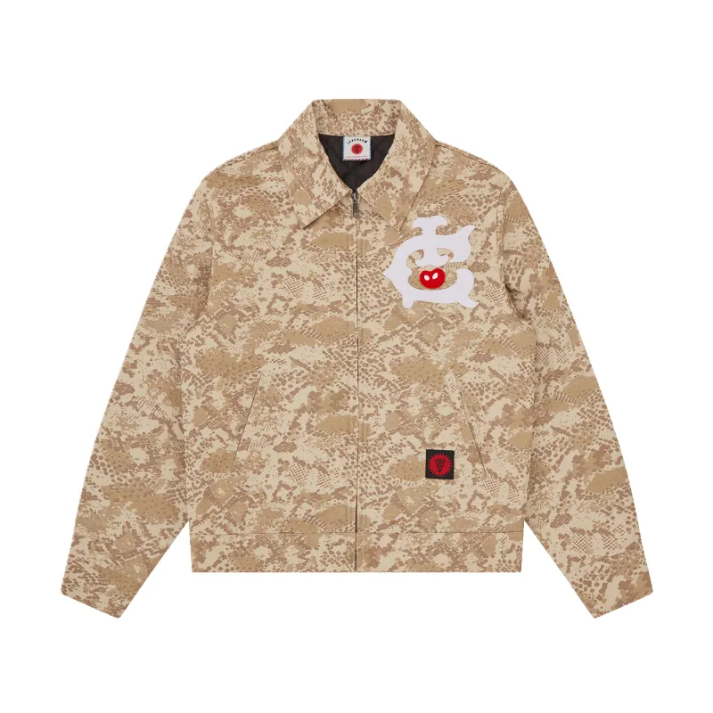 ICECREAM SNAKESKIN QUILTED WORK JACKET made by Billionaire Boys Club