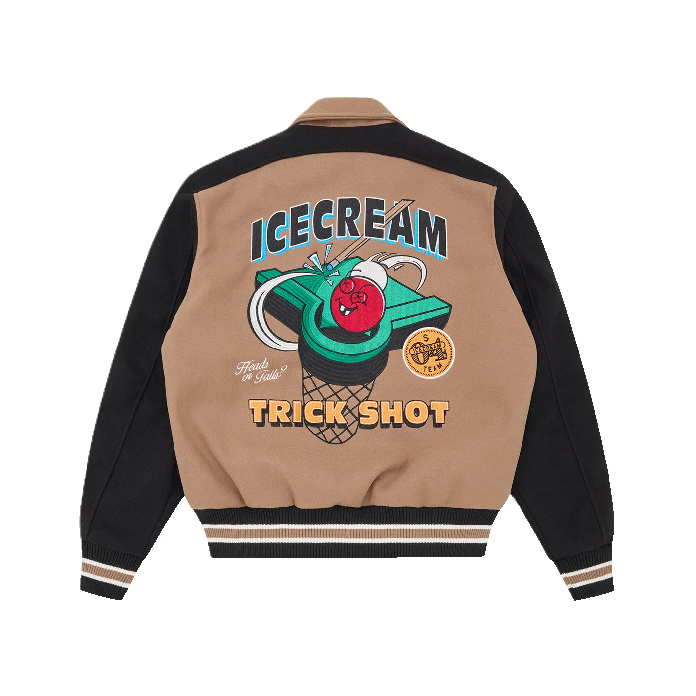 ICECREAM Trick Shot Collared Varsity Jacket sold by Kong product image thumbnail 2