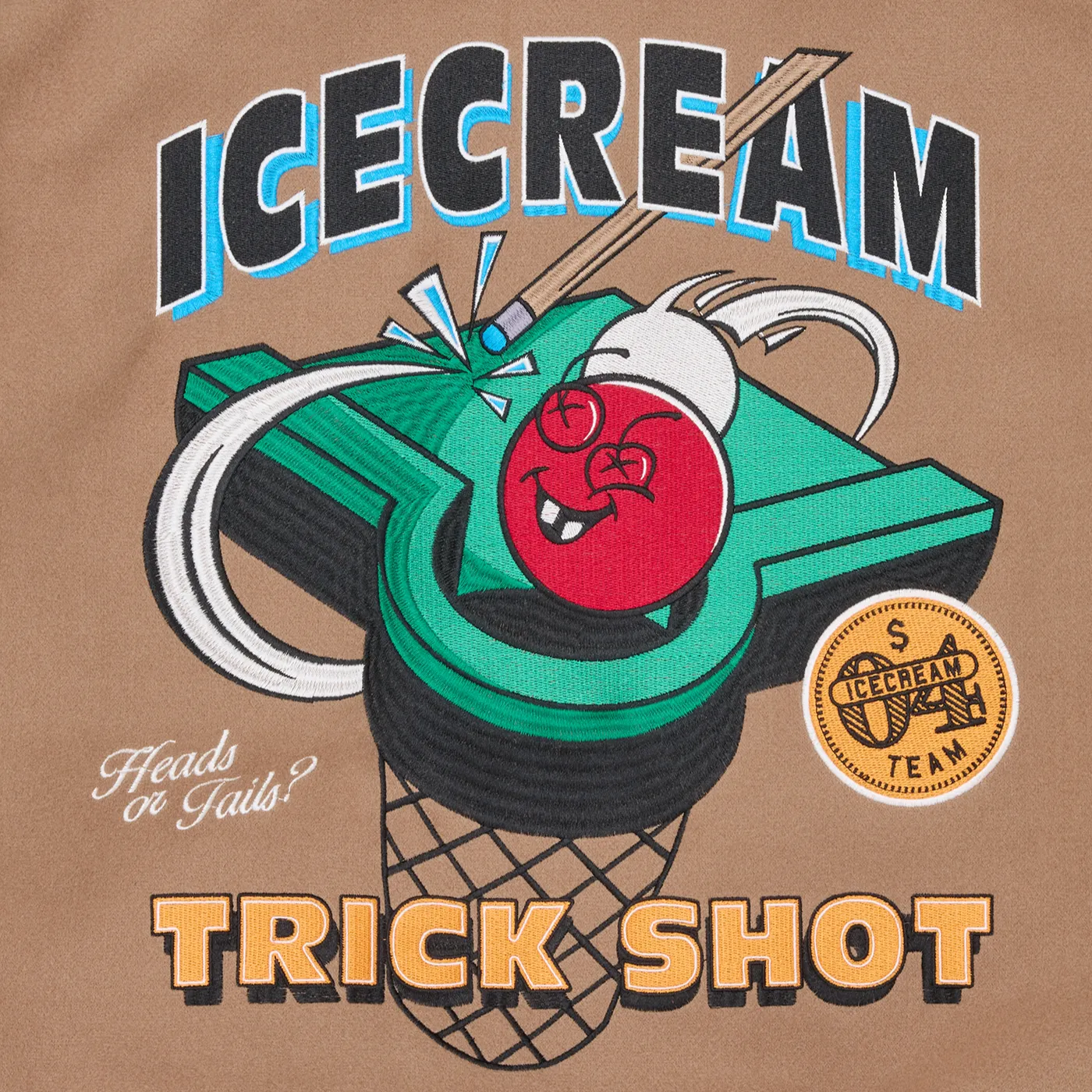 ICECREAM Trick Shot Collared Varsity Jacket sold by Kong product image thumbnail 3