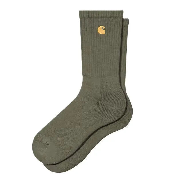Carhartt WIP Chase Socks Leaf/Gold sold by Kong