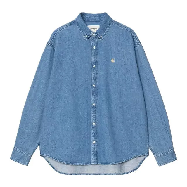Carhartt L/S Lucas Shirt Cotton Denim sold by Kong