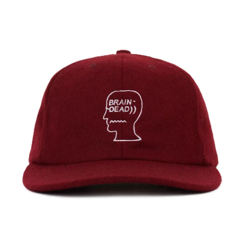 Brain Dead Flannel Logohead 6 Panel Hat sold by Kong