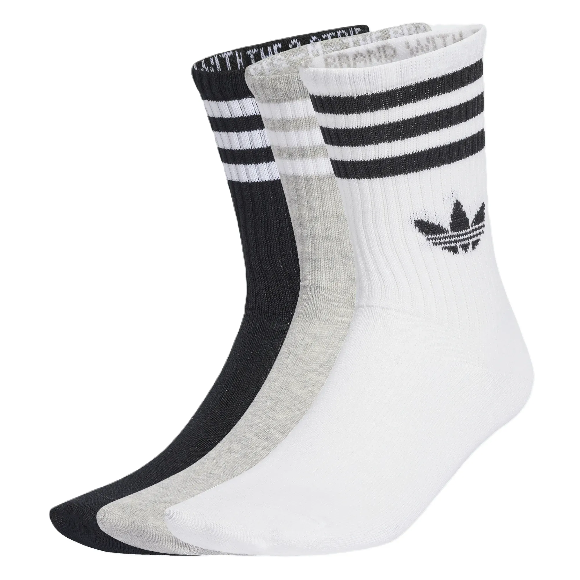 Adidas 3S CREW S 3P WHITE/MGREYH/BLACK sold by Kong