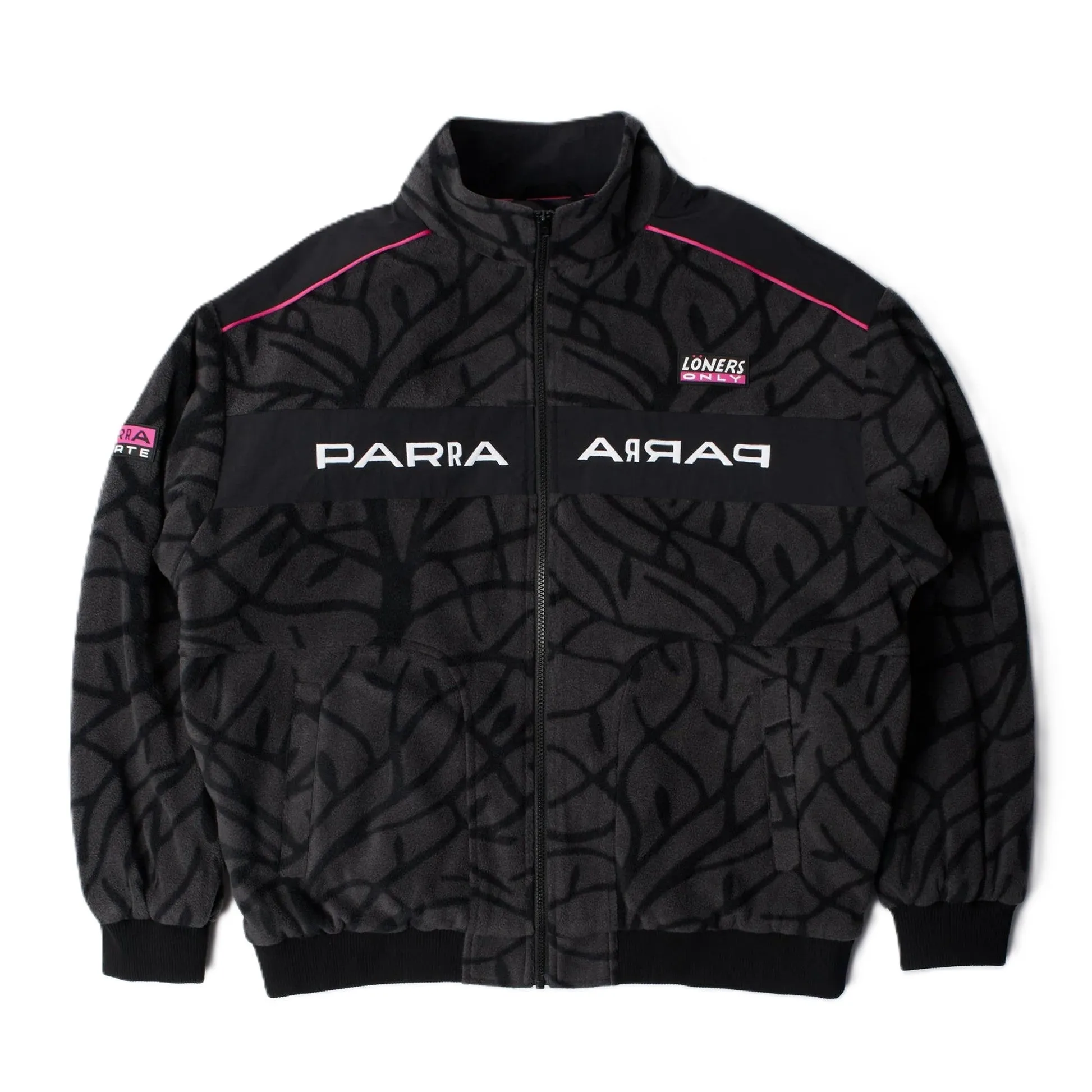 by Parra Loners only fleece jacket Black sold by Kong