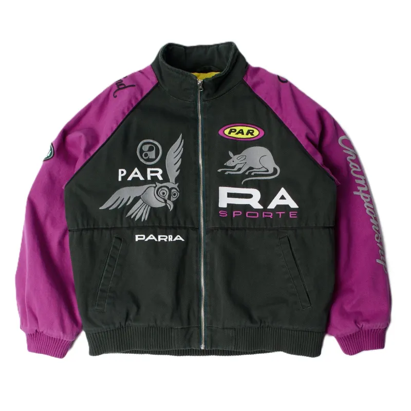 by Parra Owl meets rat racing jacket Purple pink made by by Parra