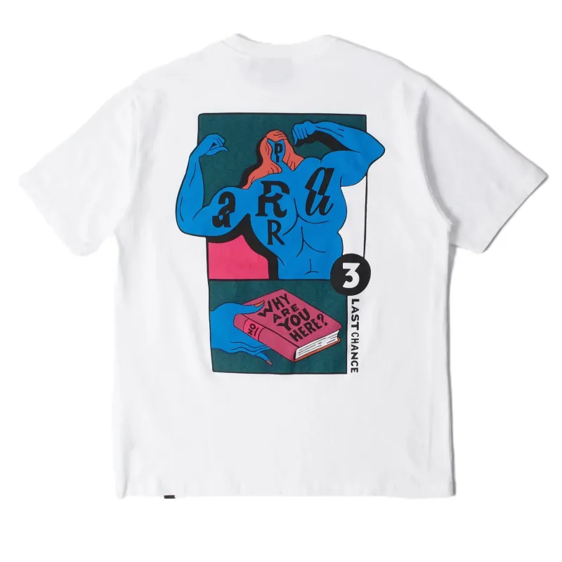 by Parra Why are you here t-shirt White sold by Kong