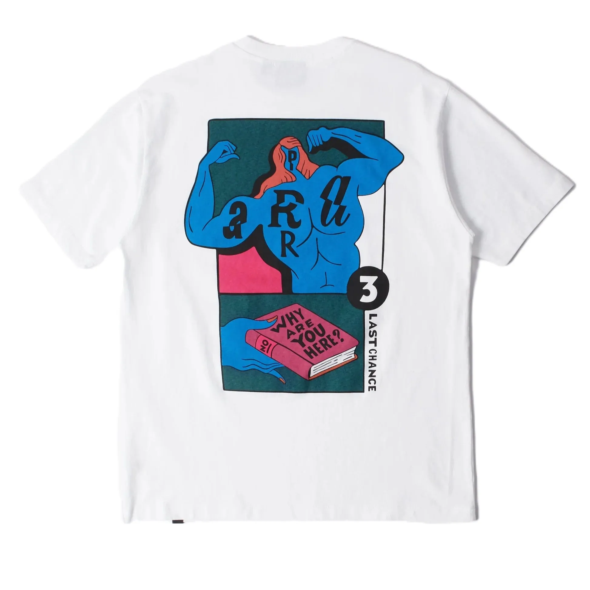by Parra Why are you here t-shirt White sold by Kong