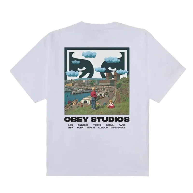 Obey Sky Face T-Shirt made by Obey