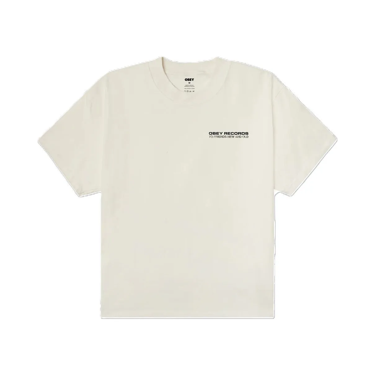 Obey To New Friends And Old Heavyweight T-Shirt sold by Kong product image thumbnail 2