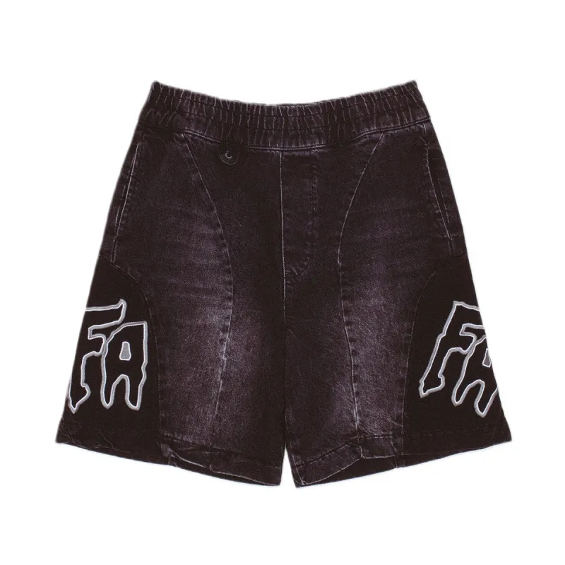 Moto Cotton Twill Shorts Black made by Fucking Awesome